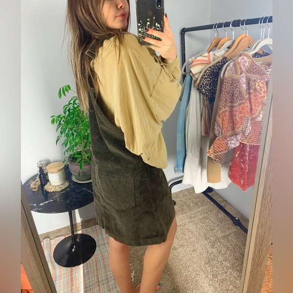 Altar’d State //  dark brown corduroy dress - Picture 4 of 10